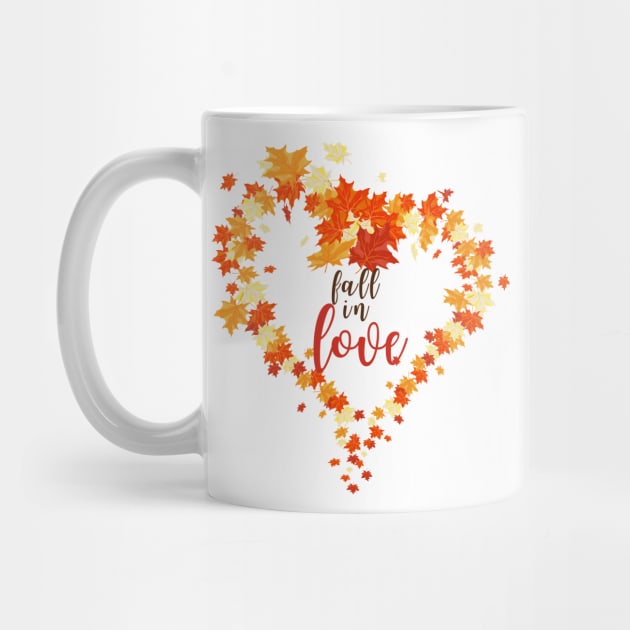 Fall in Love Autumn Design by Ken Adams Store